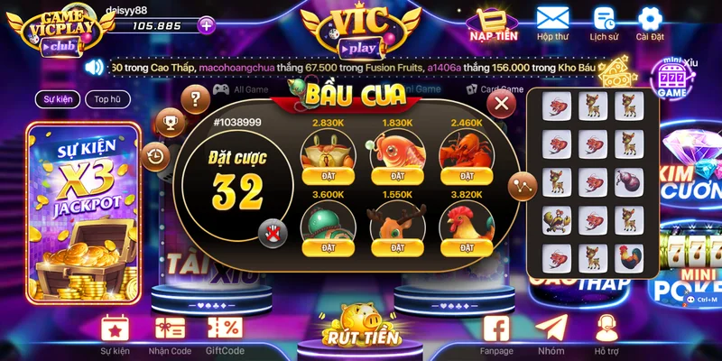 Bầu cua Vicplay