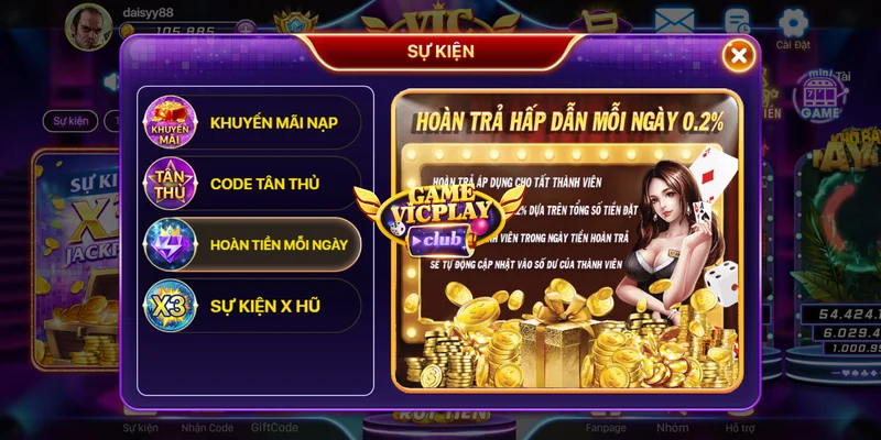 gửi tiền Vicplay 