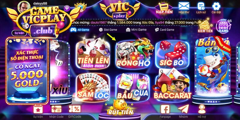 game Rồng Hổ Vicplay