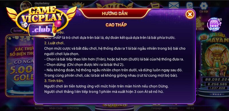 Cao thấp Vicplay